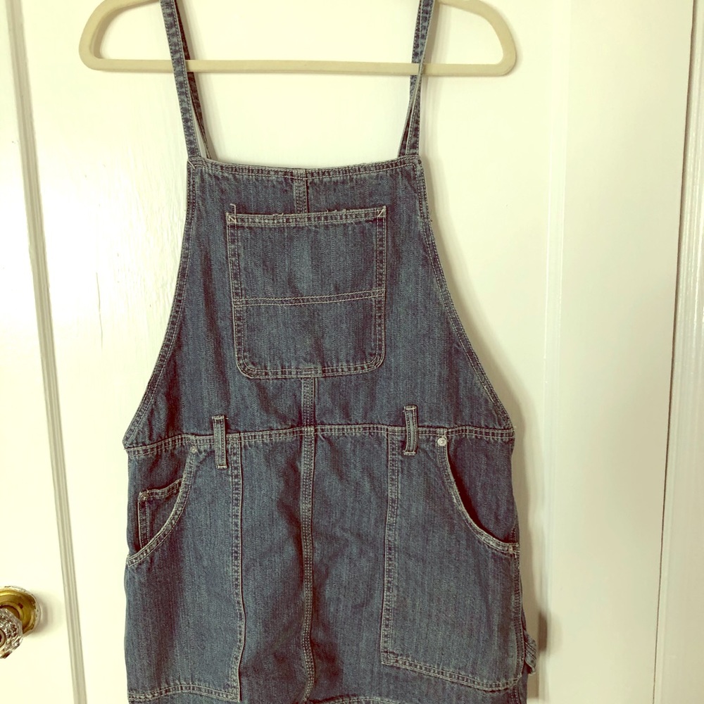 Denim overall dress!  Free People.